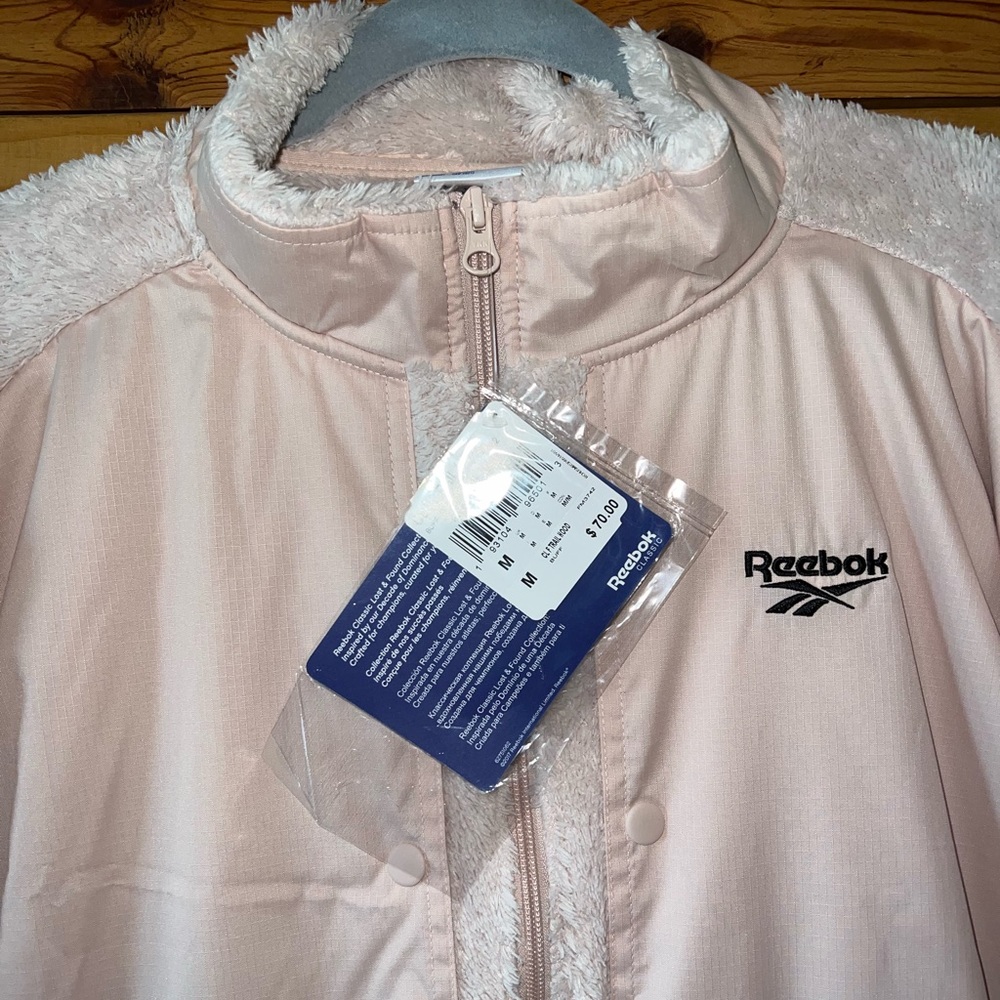 Reebok fleece jacket. SZ. M. NWT - Picture 7 of 9